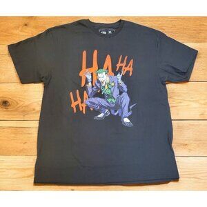Batman Joker Graphic T-shirt Men's Size XL  Black Civil Assets Collab Short slee
